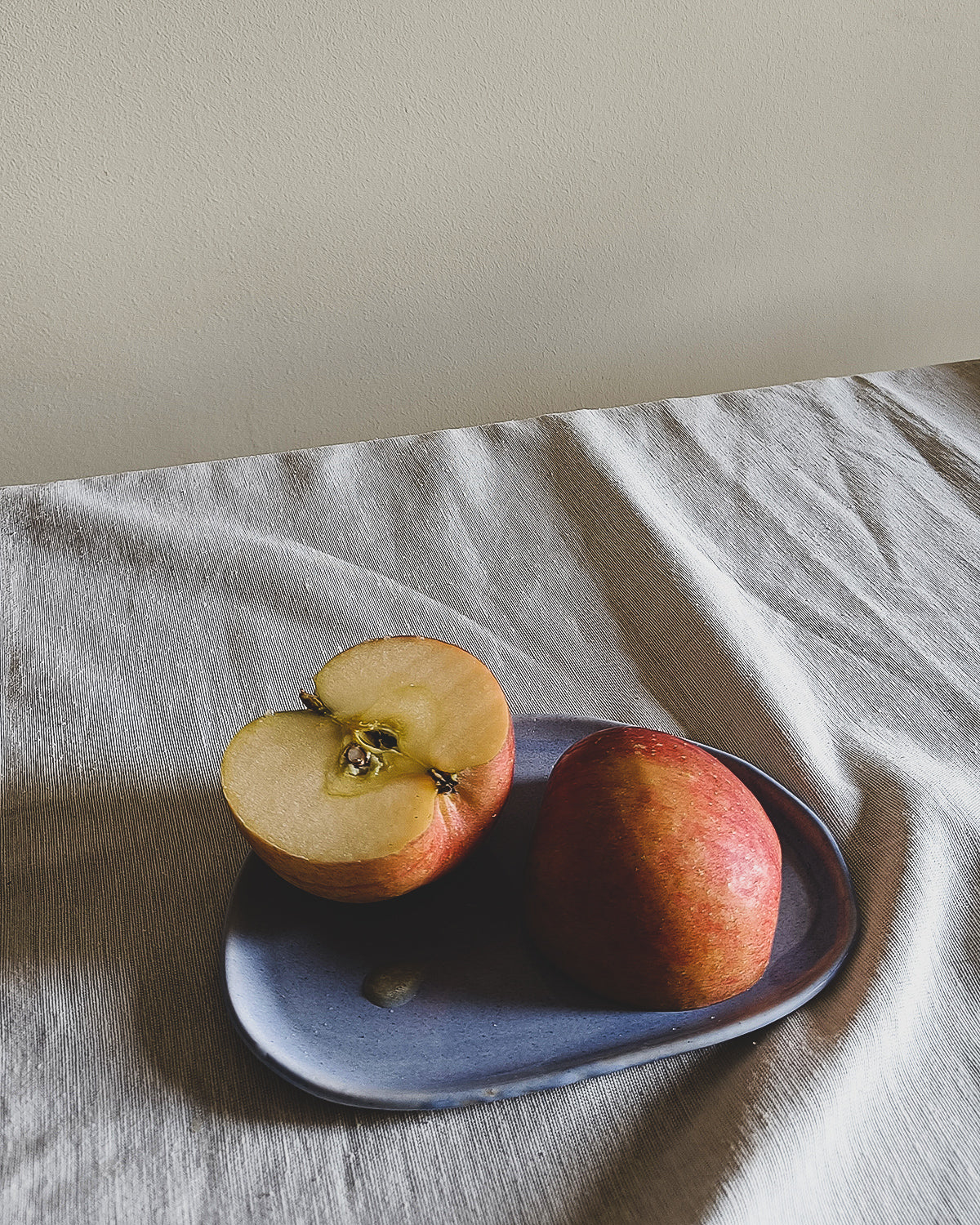 Small Plate in Plumbago