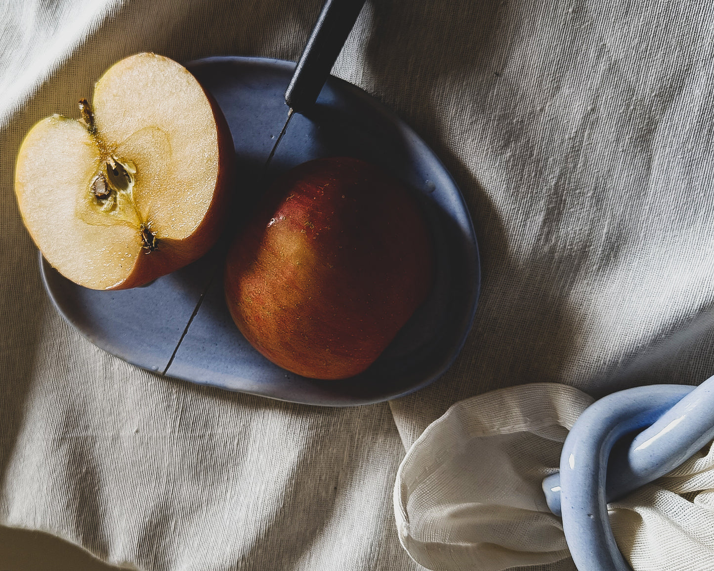 Small Plate in Plumbago